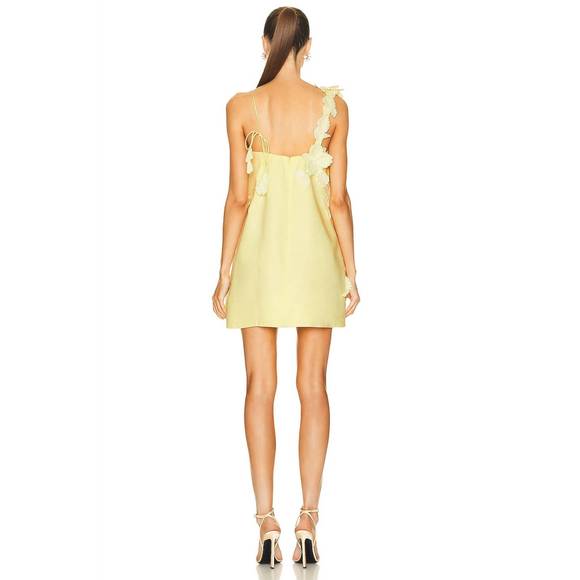 NEW ZIMMERMANN high tide lift off flower mini dress in lemon - Picture 3 of 4